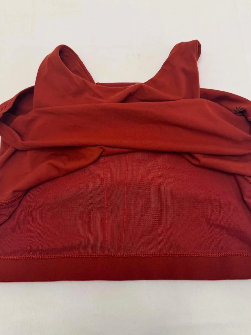 Athleta women conscious twist crop rusty red Size L